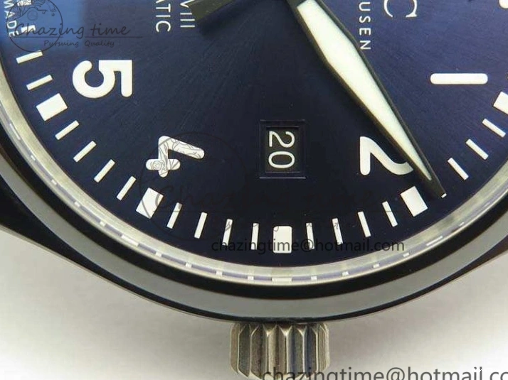 MIROTIME 0125 HighQuality Mark XVIII LAUREUS IW324703 Black Ceramic MKF Best Edition On Black Nylon Strap A 7218